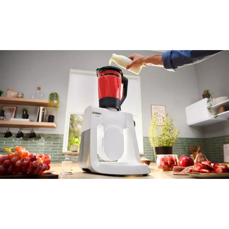 Bosch Serie 6 MUMS6EW22 robot de cocina, 1600 W, set de repostería, accesorio de batidora, blanco/acero inoxidable
