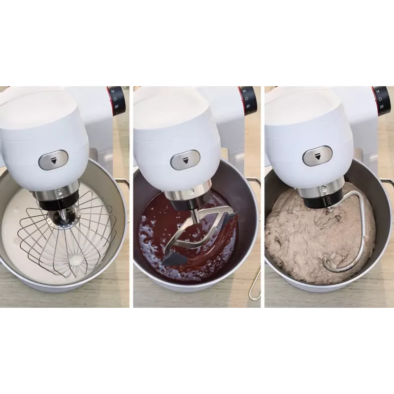 Bosch Serie 6 MUMS6EW22 robot de cocina, 1600 W, set de repostería, accesorio de batidora, blanco/acero inoxidable