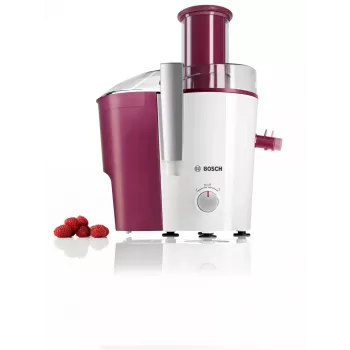 Exprimidor centrífugo Bosch MES25C0 700 W rojo cereza (fruta), transparente, blanco