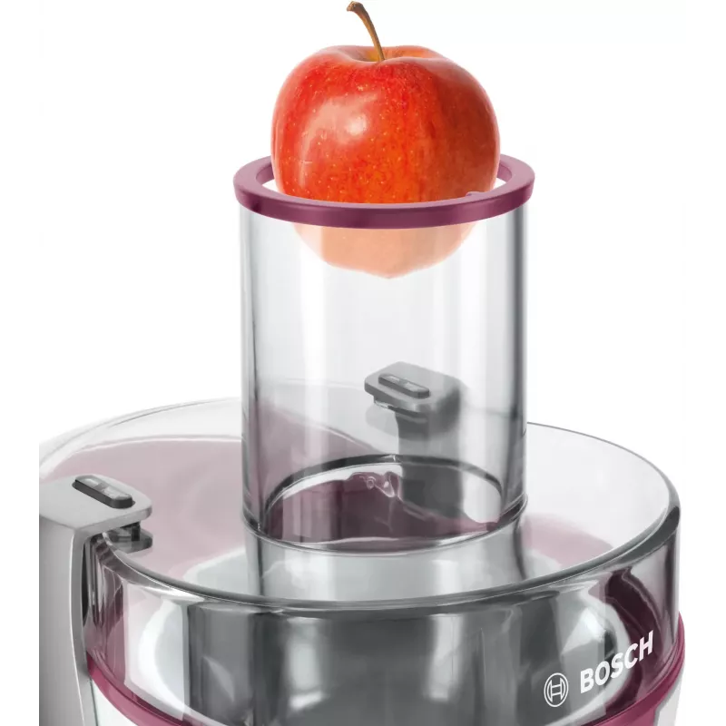 Exprimidor centrífugo Bosch MES25C0 700 W rojo cereza (fruta), transparente, blanco
