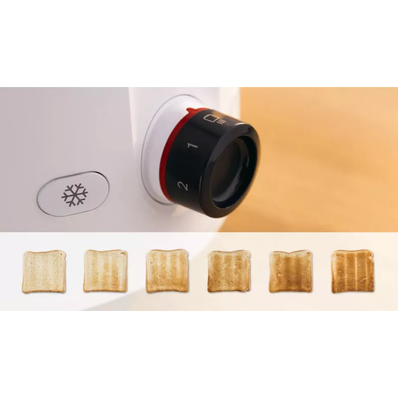 Tostadora Bosch TAT2M121 6 2 rebanadas 950 W blanca