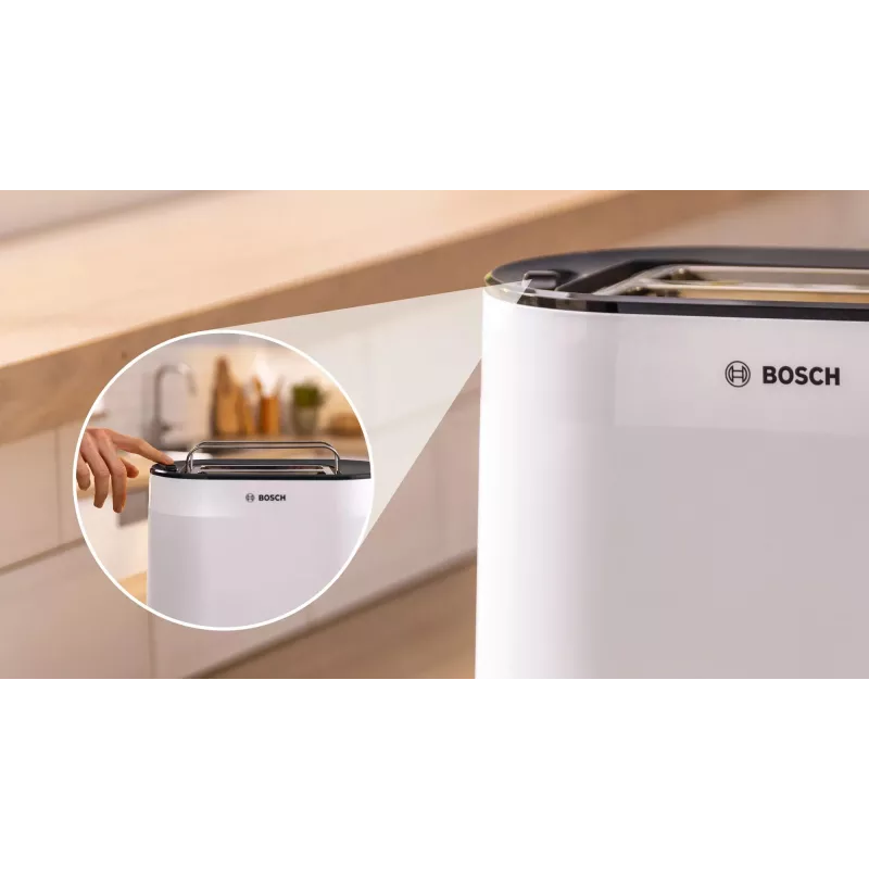 Tostadora Bosch TAT2M121 6 2 rebanadas 950 W blanca