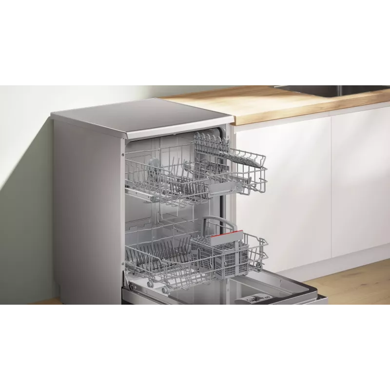 Lavavajillas Bosch Serie 2 SMS25GI09F — de libre instalación, 12 cubiertos, 60 cm, 46 dB, secado por intercambiador de calor