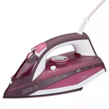 Plancha de vapor CLATRONIC DB 3705 2600 W, suela cerámica, depósito extraíble de 0,38 L, antical, vapor vertical