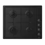Placa de gas integrable Candy Idea CHW6LBB negra 60 cm 4 zonas