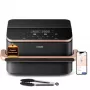 Freidora de aire Cosori Dual Blaze Twinfry Chef Edition doble 10 L de pie 2800 W gris oscuro, oro rosa