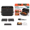 Freidora de aire Cosori Dual Blaze Twinfry Chef Edition doble 10 L de pie 2800 W gris oscuro, oro rosa