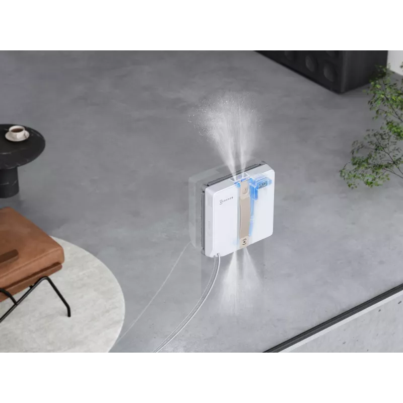 Robot limpiacristales Ecovacs Winbot Mini — batería de 3000 mAh, potencia de succión 7500 Pa, depósito de agua 0,06 L, motor sin escobillas, compatible con app