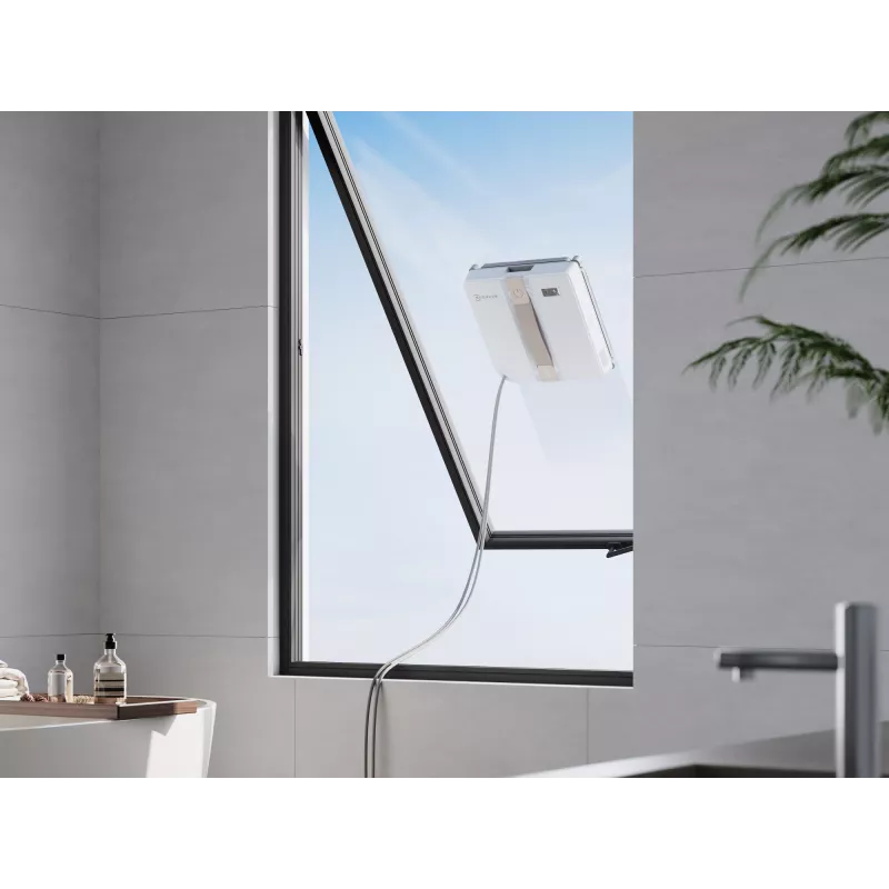 Robot limpiacristales Ecovacs Winbot Mini — batería de 3000 mAh, potencia de succión 7500 Pa, depósito de agua 0,06 L, motor sin escobillas, compatible con app