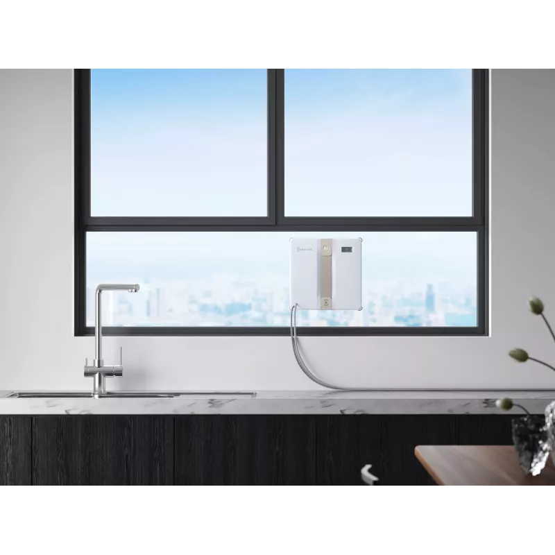 Robot limpiacristales Ecovacs Winbot Mini — batería de 3000 mAh, potencia de succión 7500 Pa, depósito de agua 0,06 L, motor sin escobillas, compatible con app