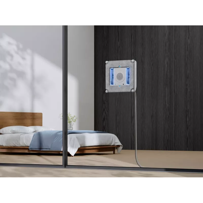 Robot limpiacristales Ecovacs Winbot Mini — batería de 3000 mAh, potencia de succión 7500 Pa, depósito de agua 0,06 L, motor sin escobillas, compatible con app