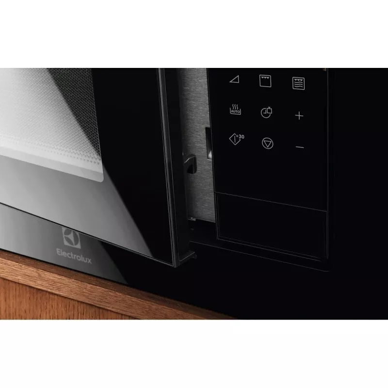 Microondas con grill integrable Electrolux LMS4253TMK, 900 W microondas, 1000 W grill, 8 niveles de potencia, plato giratorio de 27 cm, negro