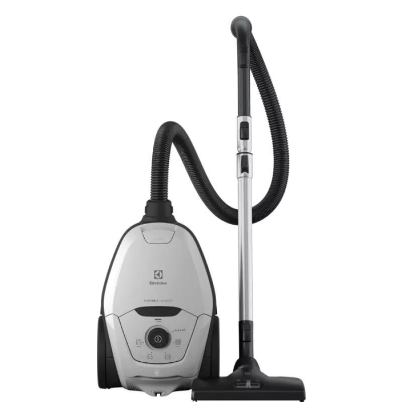 Aspirador de escoba Electrolux Pure D8 — bolsa de 3,5 L, 600 W, tubo telescópico, filtro higiénico, radio de acción de 12 m
