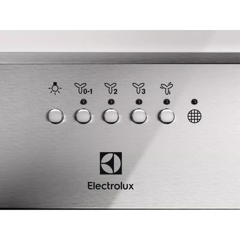 Electrolux LFG516X campana extractora integrable, 54 cm, 600 m³/h (modo intensivo), 3 velocidades, LED, mando a distancia, acero inoxidable