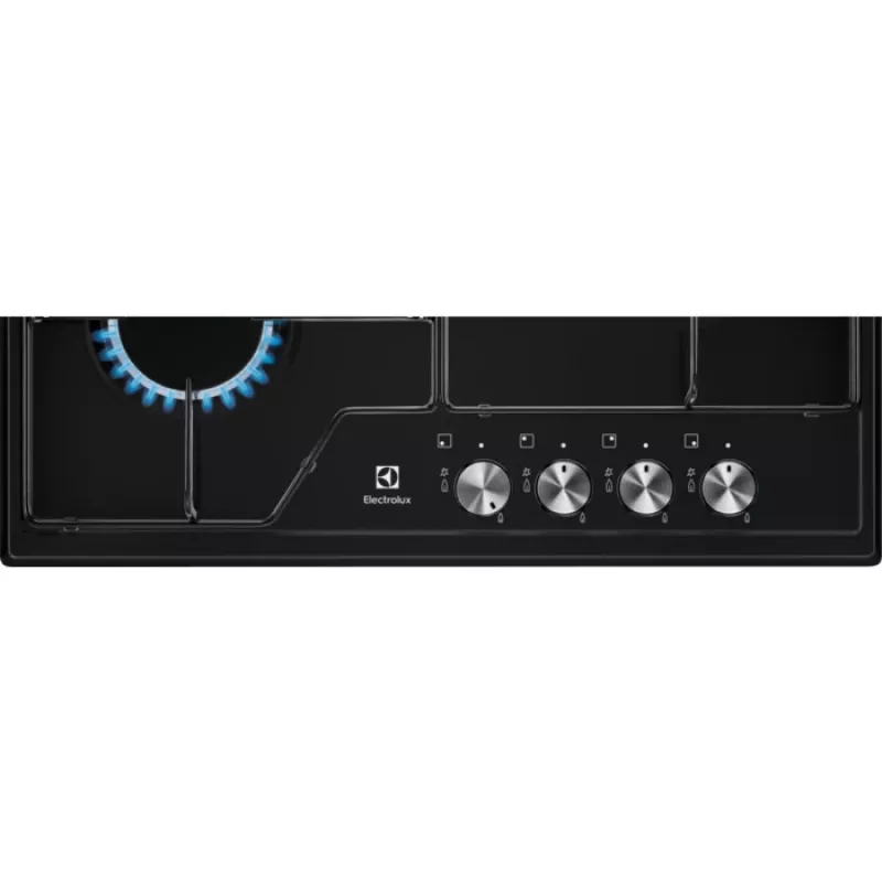 Electrolux EGS6424K, negro, integrable, 60 cm, gas, 4 zonas de cocción