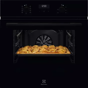 Horno eléctrico integrable Electrolux Serie 600 EOD5H70BZ, 65 L, 2750 W, negro, mandos giratorios, indicador LED