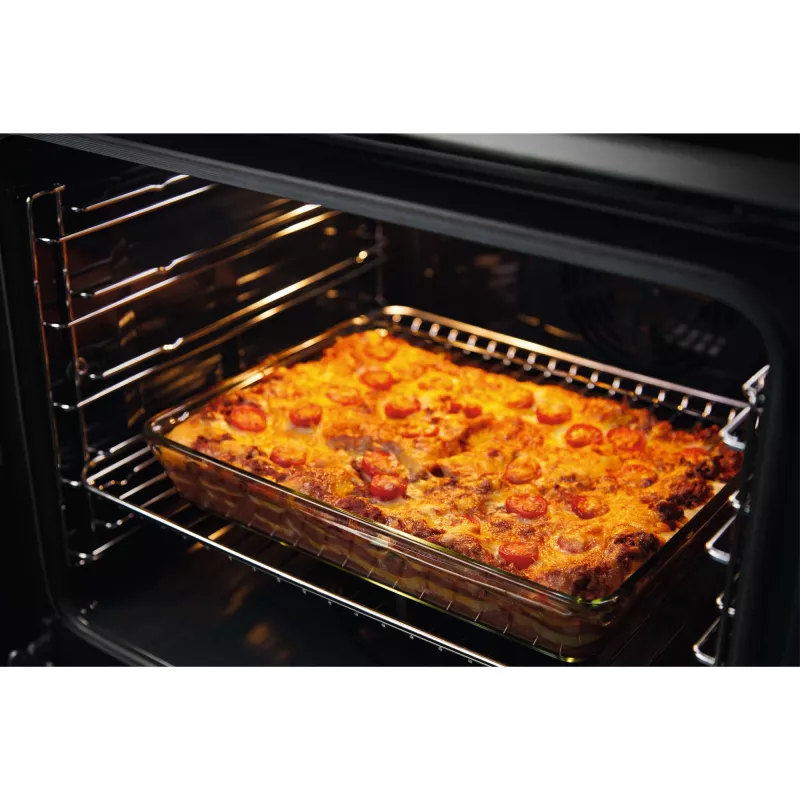 Horno eléctrico integrable Electrolux EOF3H40BW, 65 L, aire caliente, grill, AquaClean, blanco