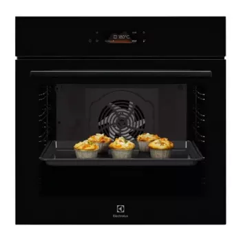 Horno eléctrico integrable Electrolux LOE8F38Z, 60 cm, 72 L, limpieza pirolítica, aire caliente, grill, negro