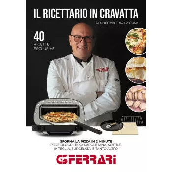 Horno eléctrico de mesa para pizza G3FERRARI G1018600 PRONTO PIZZA — 1700 W, superficie de piedra, máx. 420°C, apto para pizza de Ø32 cm