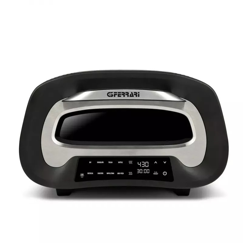 Horno eléctrico de mesa para pizza G3FERRARI G1018600 PRONTO PIZZA — 1700 W, superficie de piedra, máx. 420°C, apto para pizza de Ø32 cm