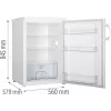 Frigorífico independiente Gorenje R492PW — 133 L, blanco, puerta reversible, iluminación LED, mandos giratorios