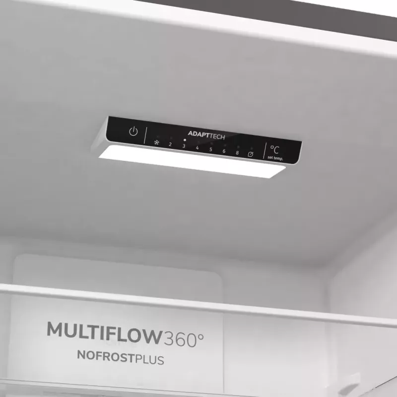 Gorenje NRK6202EXL4 frigorífico combi de libre instalación, 331 l, clase energética E, gris