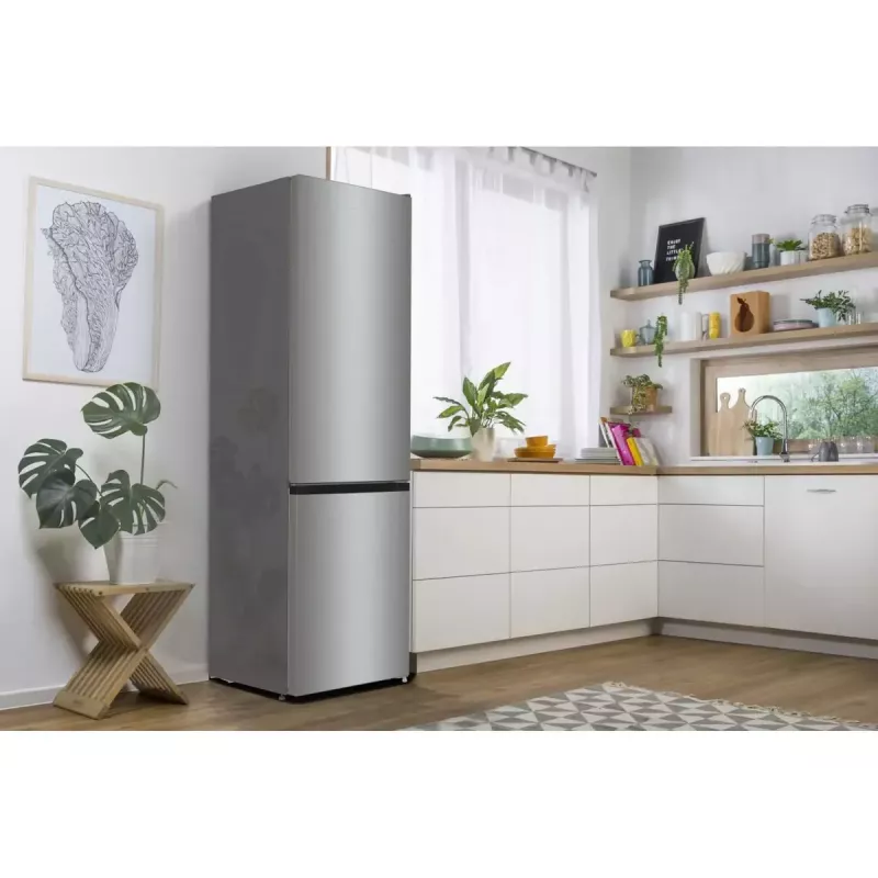 Gorenje NRK6202EXL4 frigorífico combi de libre instalación, 331 l, clase energética E, gris