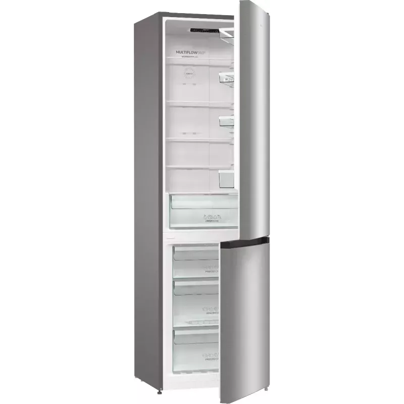 Gorenje NRK6202EXL4 frigorífico combi de libre instalación, 331 l, clase energética E, gris