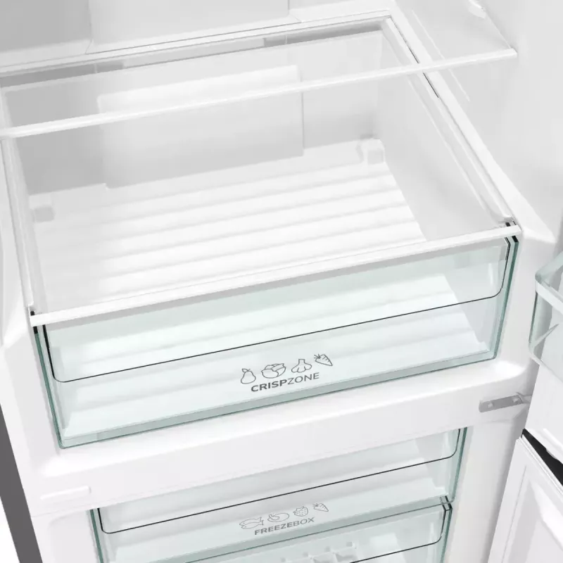 Gorenje NRK6202EXL4 frigorífico combi de libre instalación, 331 l, clase energética E, gris