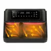 Freidora de aire Girmi FG26, freidora de mesa de doble cesta, 9 l total (5,5 l + 3,5 l), 2400 W, 10 programas, hasta 200 °C