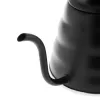 Hervidor eléctrico HARIO 1,2 L (práctico 800 ml), acero inoxidable, apto para inducción, negro