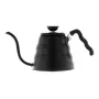Hervidor eléctrico HARIO 1,2 L (práctico 800 ml), acero inoxidable, apto para inducción, negro