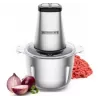 Picadora eléctrica HEINRICH'S HMZ 8849 — 2 L, 500 W, trituración de hielo, cortador de verduras y frutas, gris