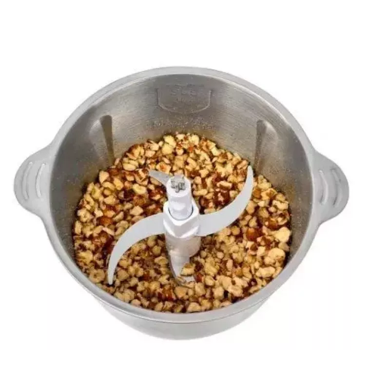 Picadora eléctrica HEINRICH'S HMZ 8849 — 2 L, 500 W, trituración de hielo, cortador de verduras y frutas, gris