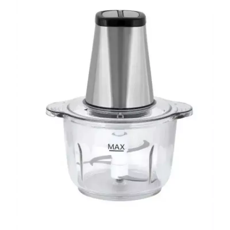 Picadora eléctrica HEINRICH'S HMZ 8849 — 2 L, 500 W, trituración de hielo, cortador de verduras y frutas, gris