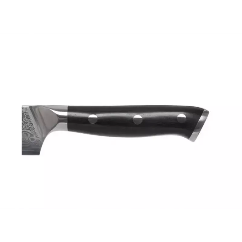 Cuchillo universal KOHERSEN Elegance ébano, hoja damasco 12,7 cm, longitud total 243 mm, 127 g