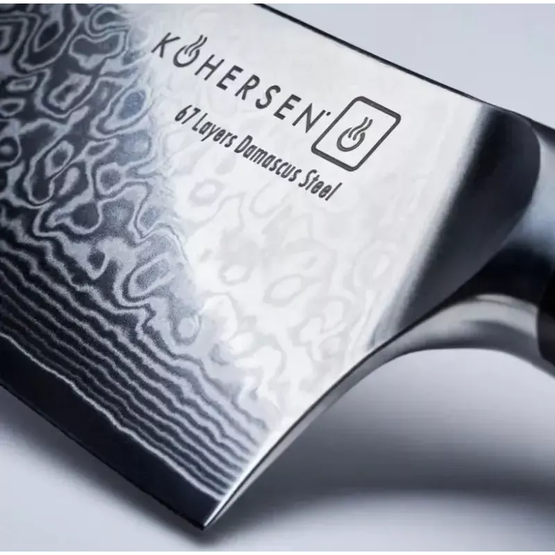 Cuchillo universal KOHERSEN Elegance ébano, hoja damasco 12,7 cm, longitud total 243 mm, 127 g