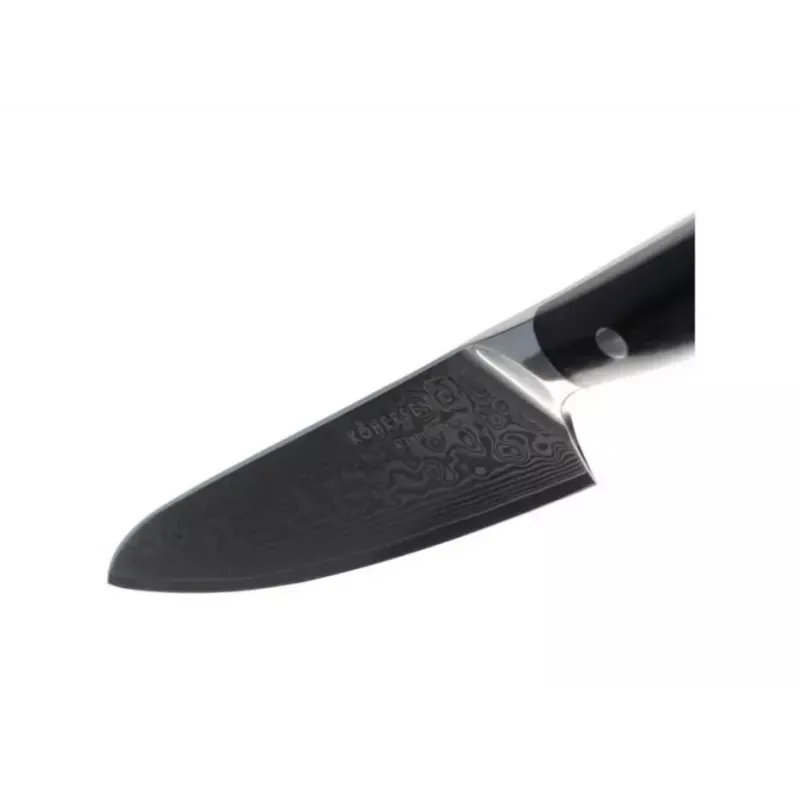 Cuchillo universal KOHERSEN Elegance ébano, hoja damasco 12,7 cm, longitud total 243 mm, 127 g