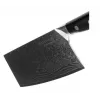 Cuchillo de picar KOHERSEN Elegance ébano acero damasco cuchillo de picar 16,5 cm, 60 HRC, mango de 13 cm, 335 g