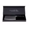 Cuchillo de picar KOHERSEN Elegance ébano acero damasco cuchillo de picar 16,5 cm, 60 HRC, mango de 13 cm, 335 g