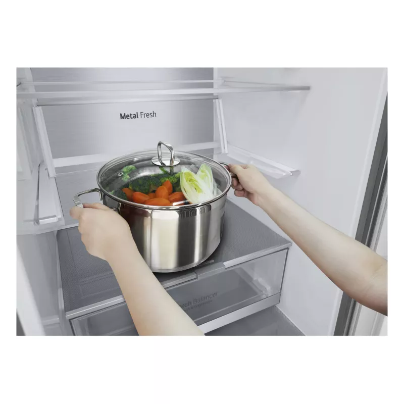 Frigorífico combi LG GBV7280DPY.APYQEUR independiente 387 l plateado