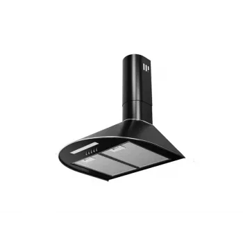 Campana de pared MAAN Mix 3, negra, 500×480 mm, filtro antigrasa de aluminio, 310 m³/h, 3 velocidades, 55 dB