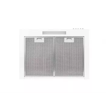 Campana extractora MAAN VELA 2 60, extracción/recirculación, 600 mm, blanco, filtro de carbón, 320 m³/h, 3 velocidades