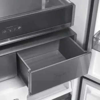 Frigorífico de libre instalación MPM MPM-503-SSI-11 con 505 L de capacidad, puertas del congelador con apertura bilateral, clase energética E