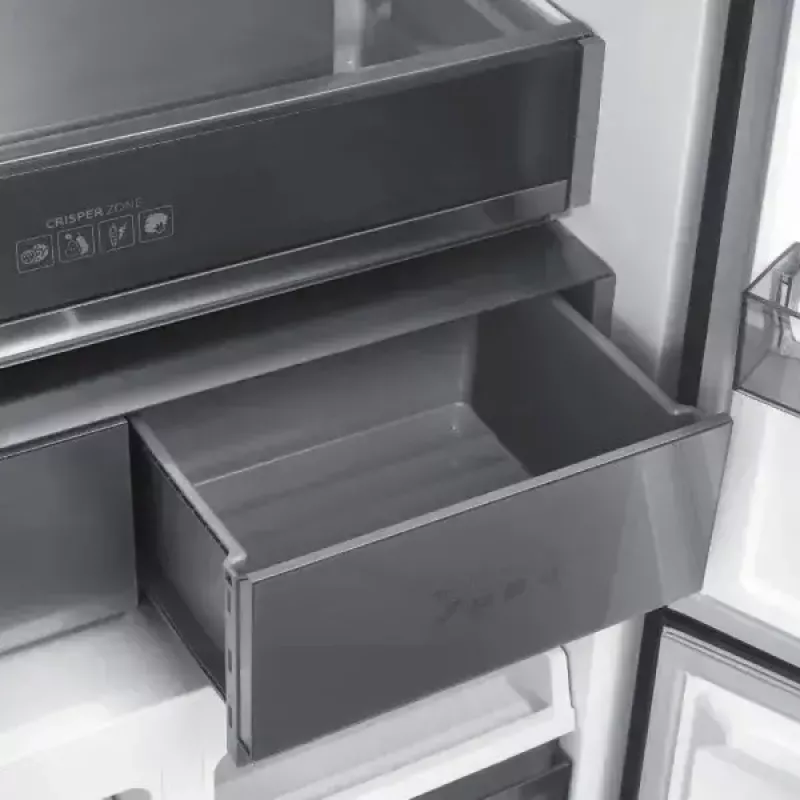 Frigorífico de libre instalación MPM MPM-503-SSI-11 con 505 L de capacidad, puertas del congelador con apertura bilateral, clase energética E