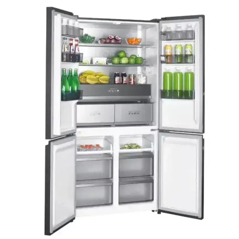 Frigorífico de libre instalación MPM MPM-503-SSI-11 con 505 L de capacidad, puertas del congelador con apertura bilateral, clase energética E