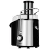 Exprimidor centrífugo MPM MSO-18-M, motor de 1000 W, jarra de zumo 1 L, control de 2 velocidades, acero inoxidable, negro/plateado
