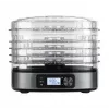 MPM MSG-12 deshidratador de alimentos, 5 bandejas, 380 W, 35–75 °C, temporizador de 0,5–36 h, carcasa de acero inoxidable