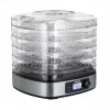 MPM MSG-12 deshidratador de alimentos, 5 bandejas, 380 W, 35–75 °C, temporizador de 0,5–36 h, carcasa de acero inoxidable