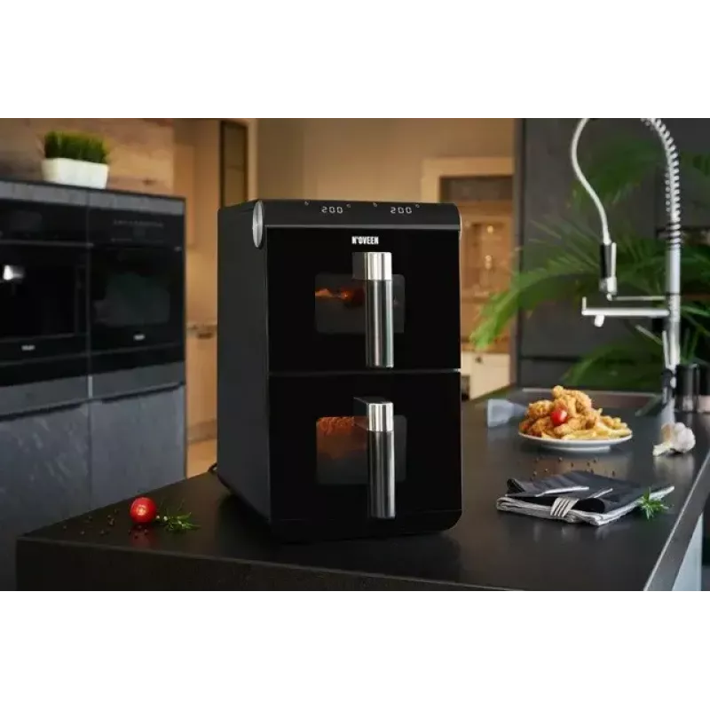Freidora de aire eléctrica NOVEEN AF5050, capacidad 11 L, 1700 W, 13 programas, 50–200°C, control táctil digital